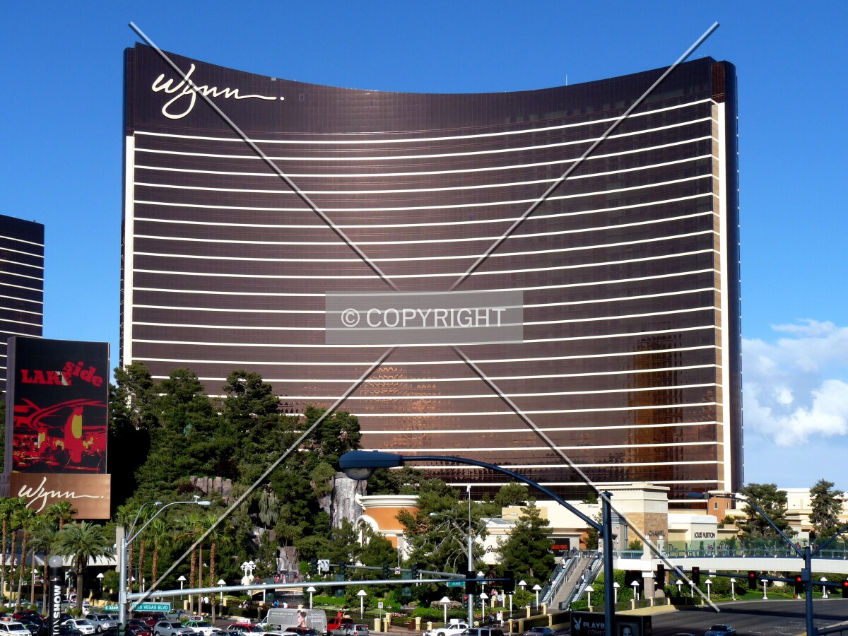 View from across The Strip