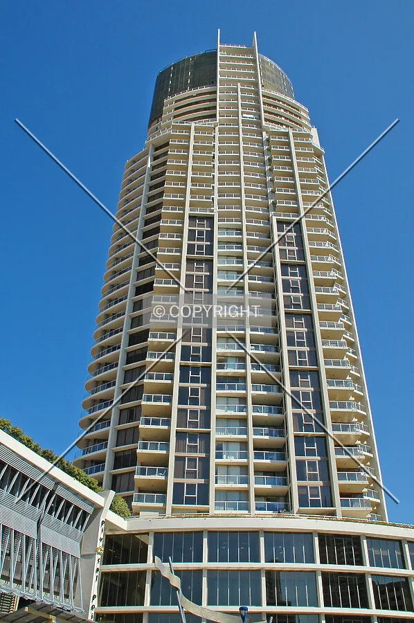 Looking up the north side