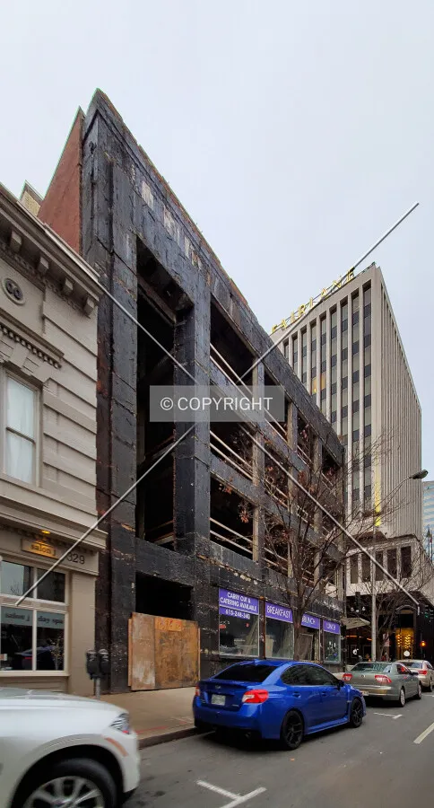 Northeast view during renovation; January 2, 2021
