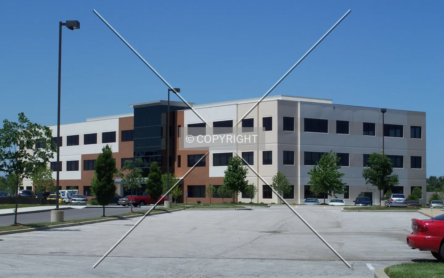 View from the southeast