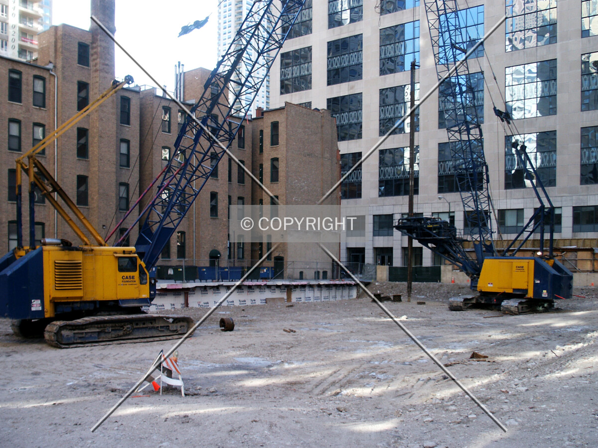 View from the northeast 4 days before the start of construction