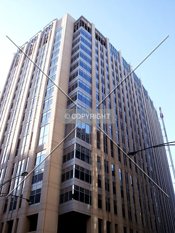 Looking up the southeast corner