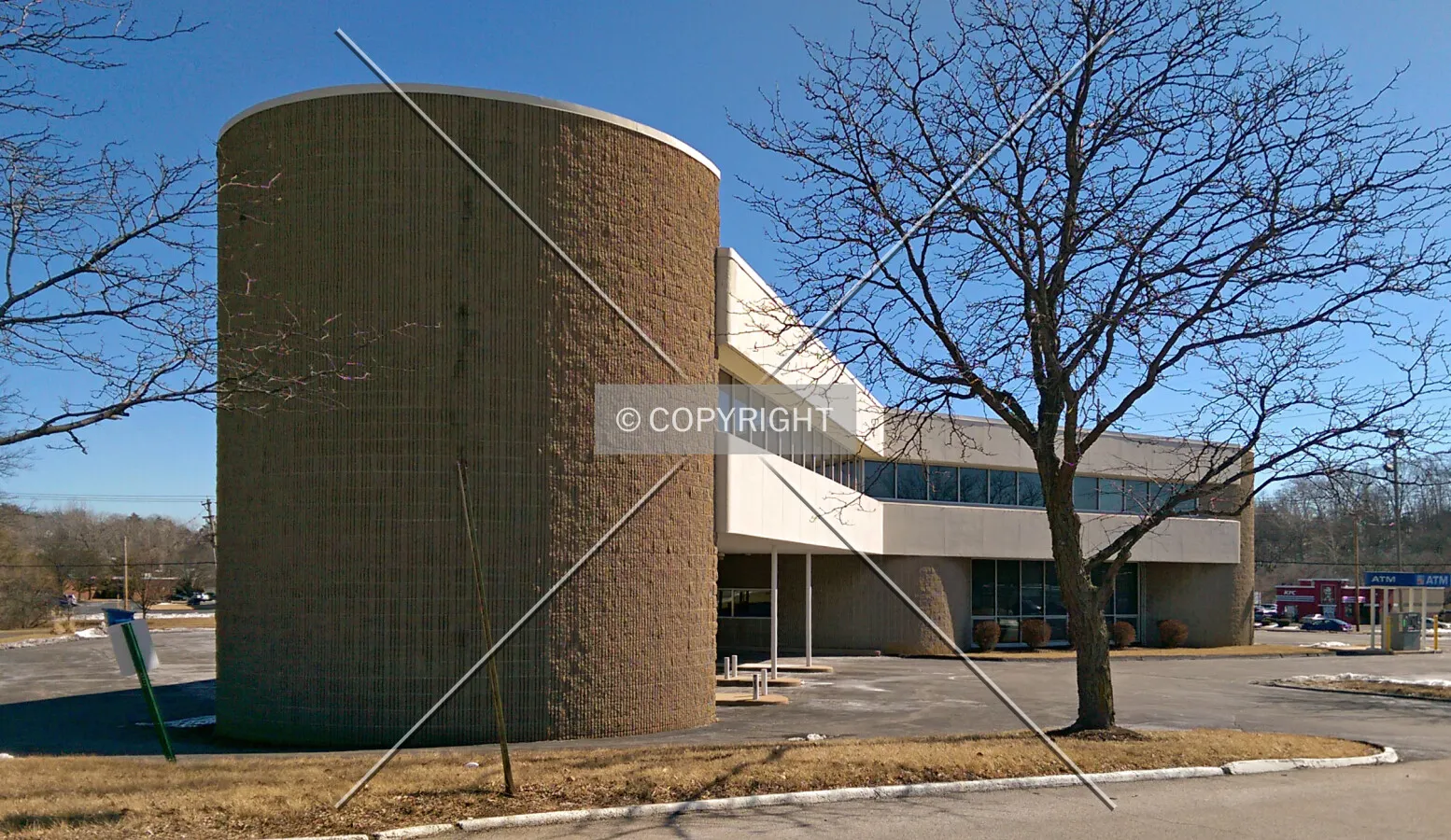 Northwest view; February 24, 2015