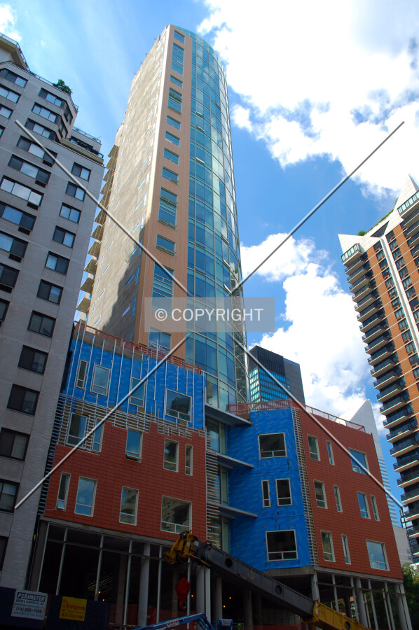 Viewed from the south along 2nd Avenue