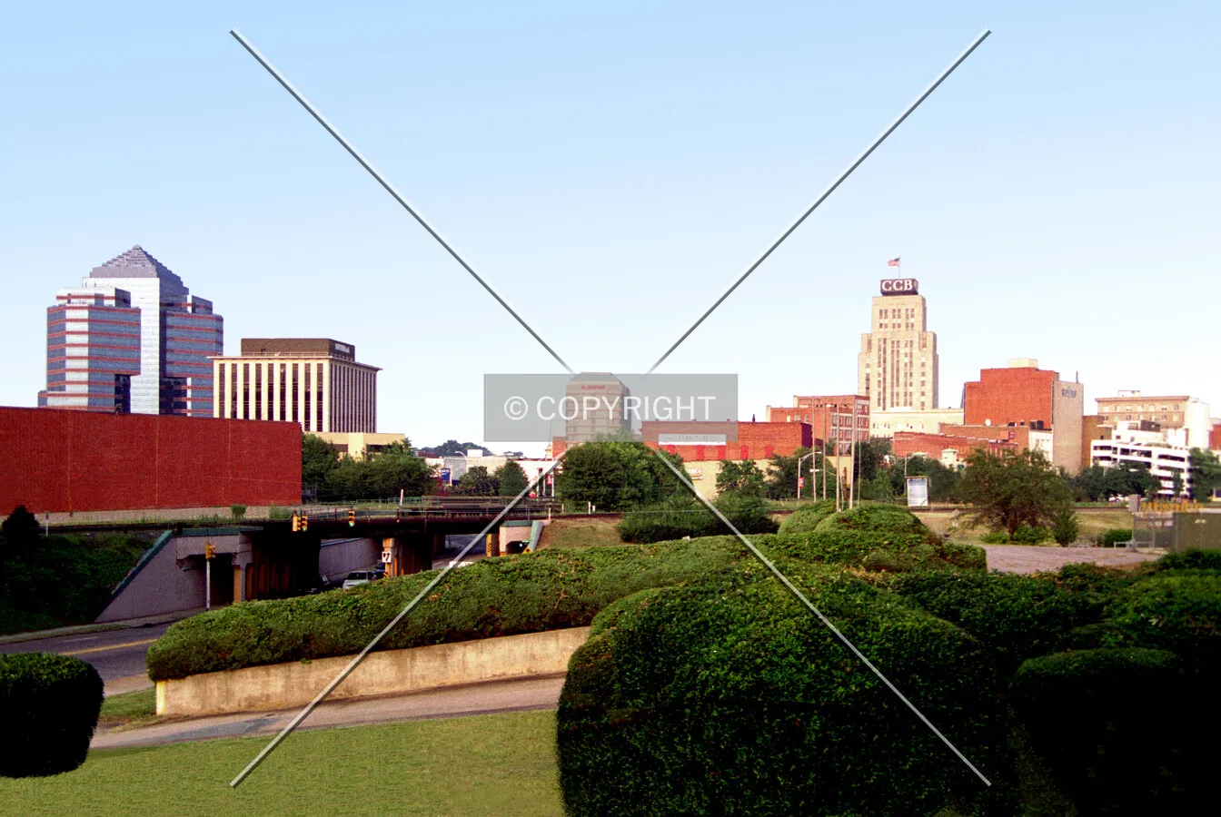 Downtown from the west