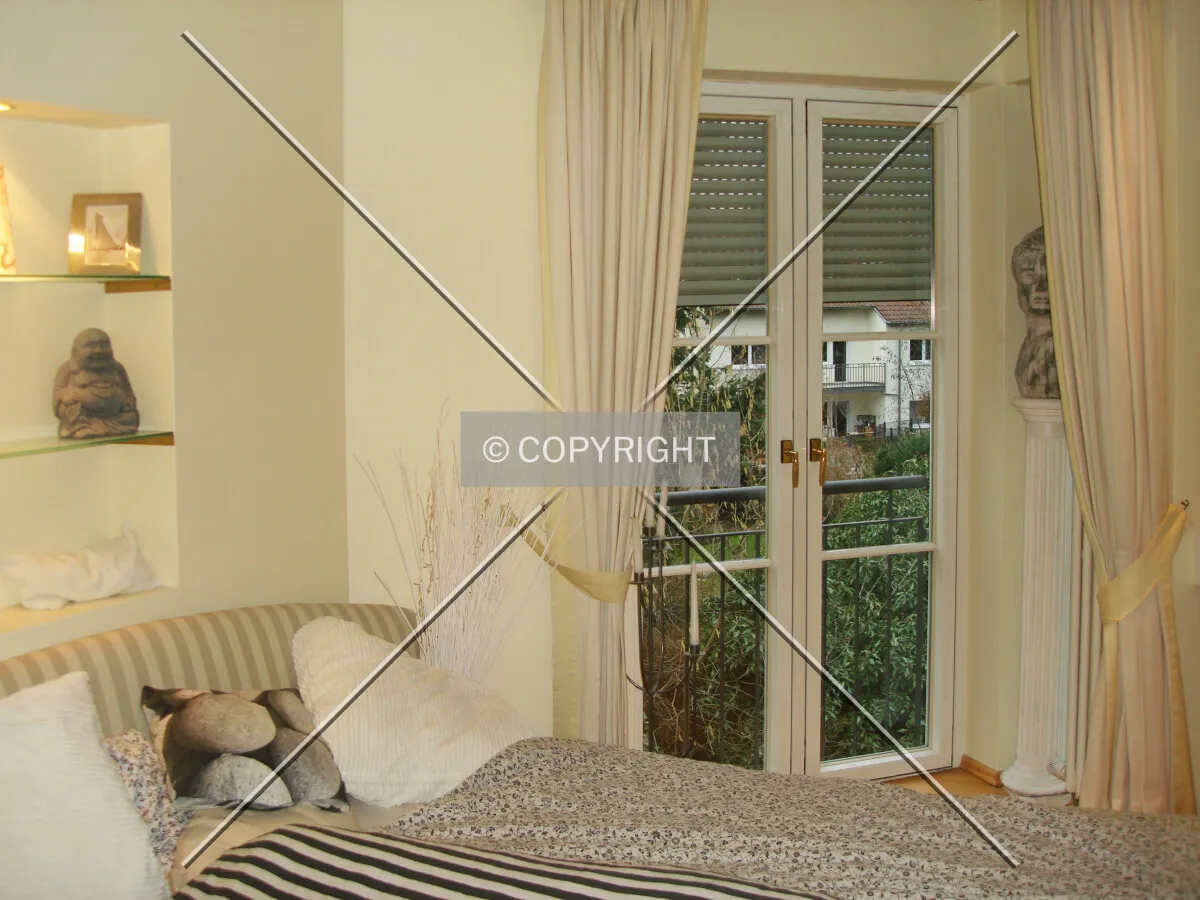 A bed room in a house