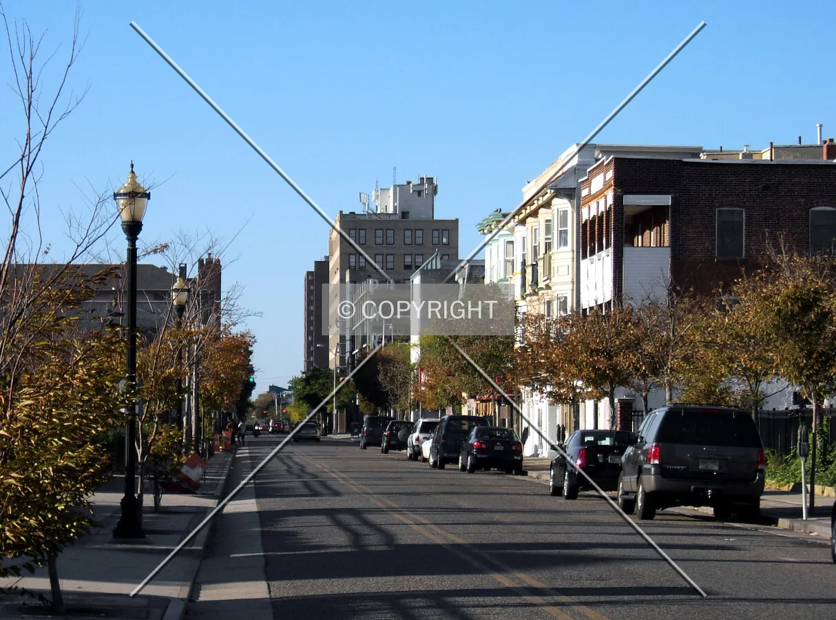 View from the southwest toward Atlantic Avenue