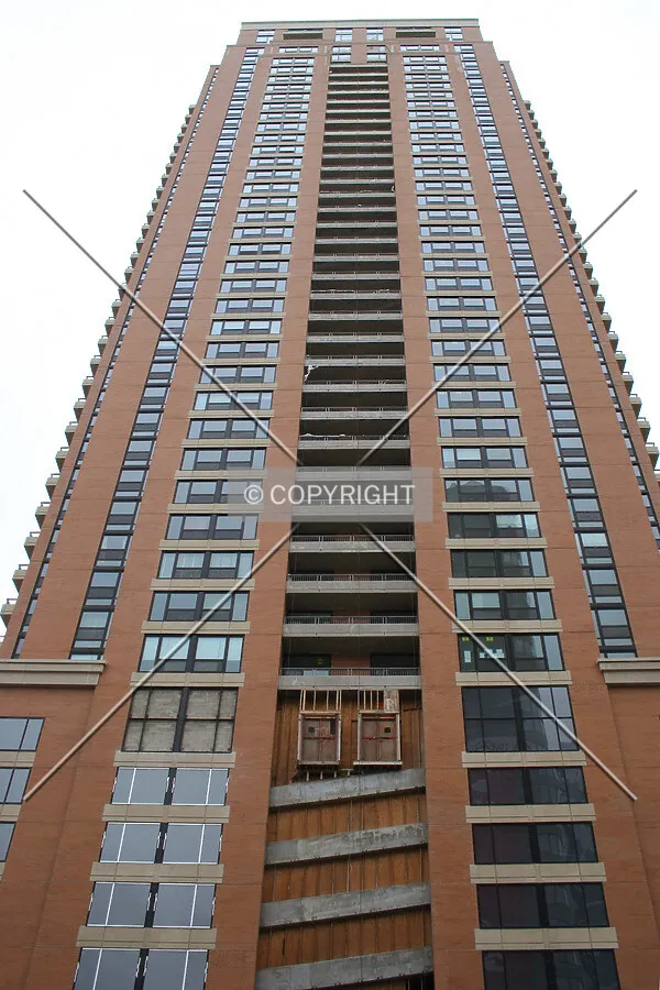 Looking up the south side
