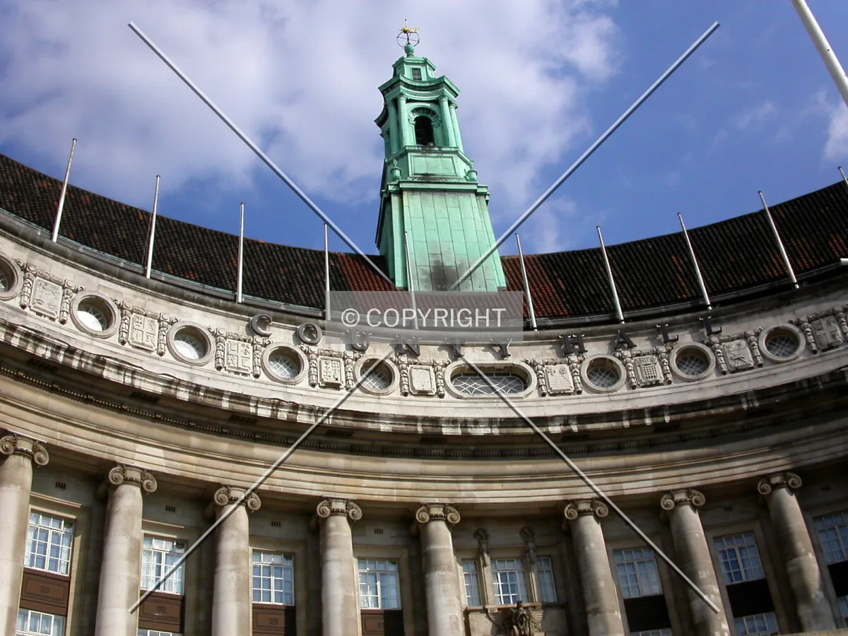Looking up at County Hall