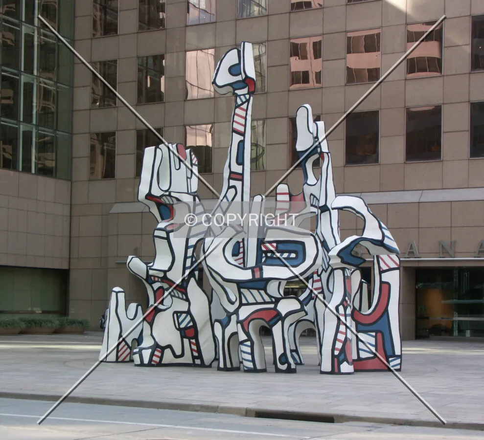 Sculpture in the plaza