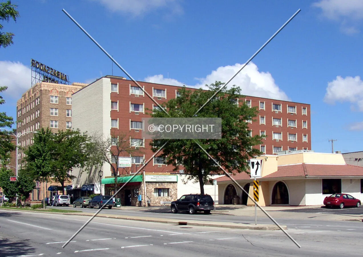 From the southeast across West Wisconsin Avenue