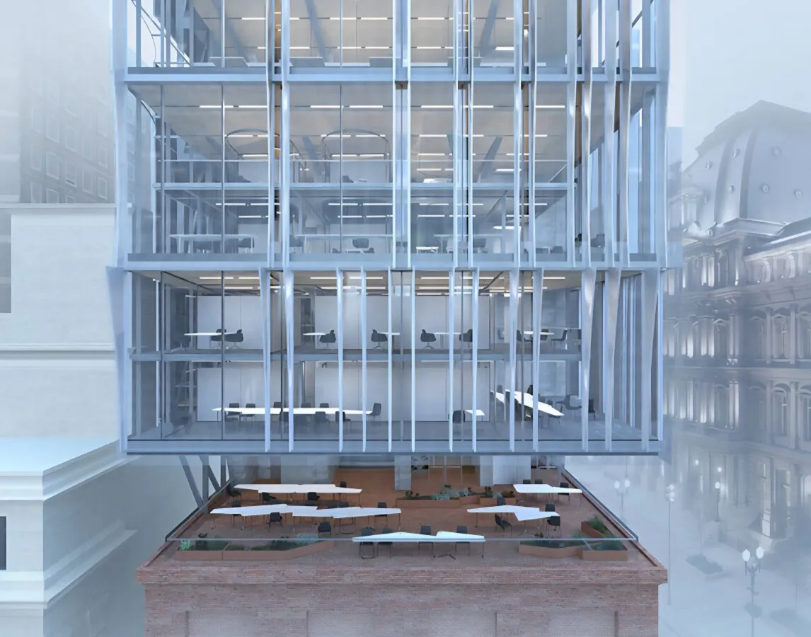 Rendering of proposed renovations