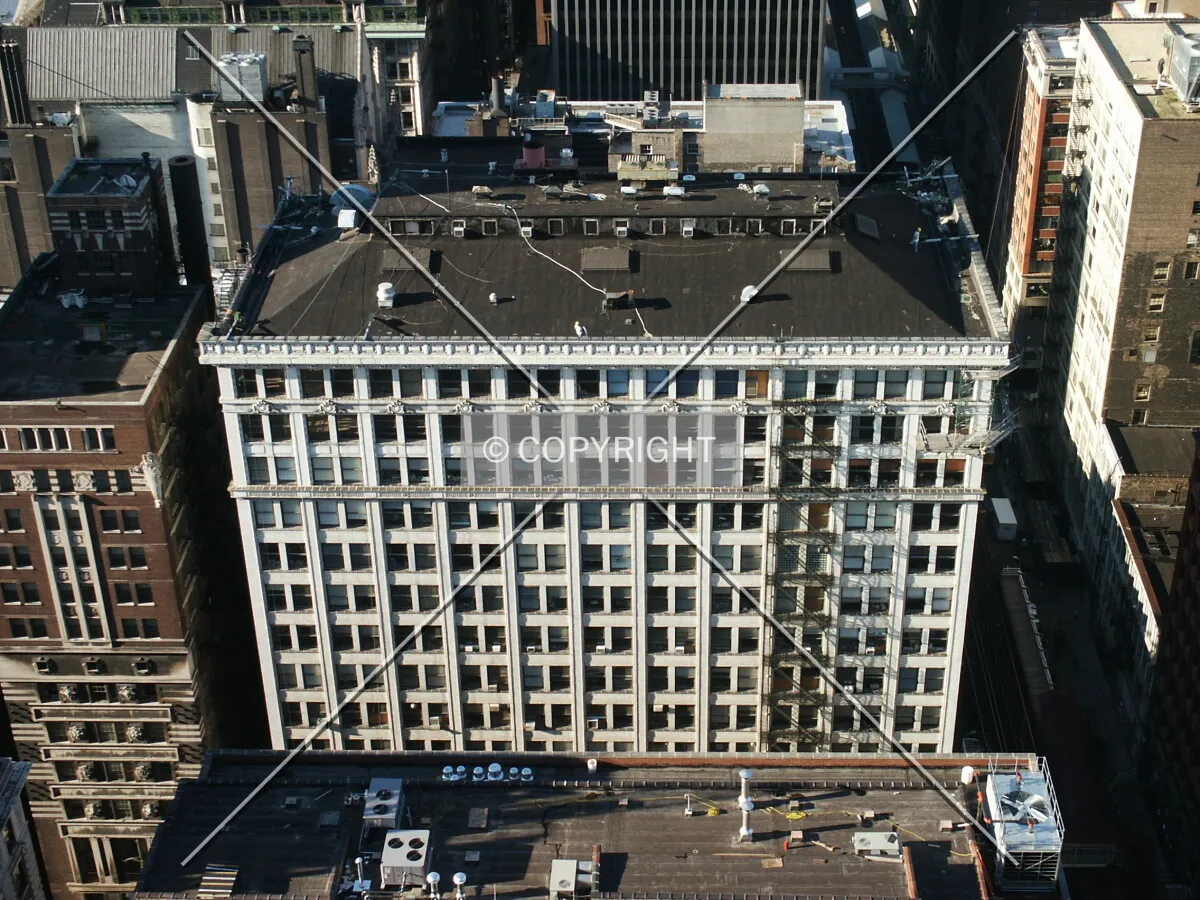 Looking down from the Pittsfield Building's tower