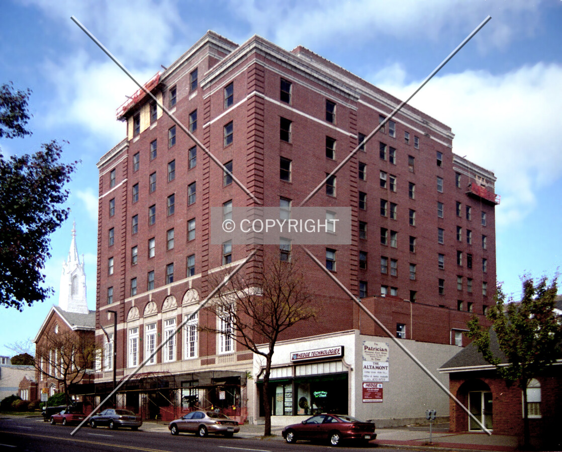 View from the southeast along West Broad Street (during reconstruction)