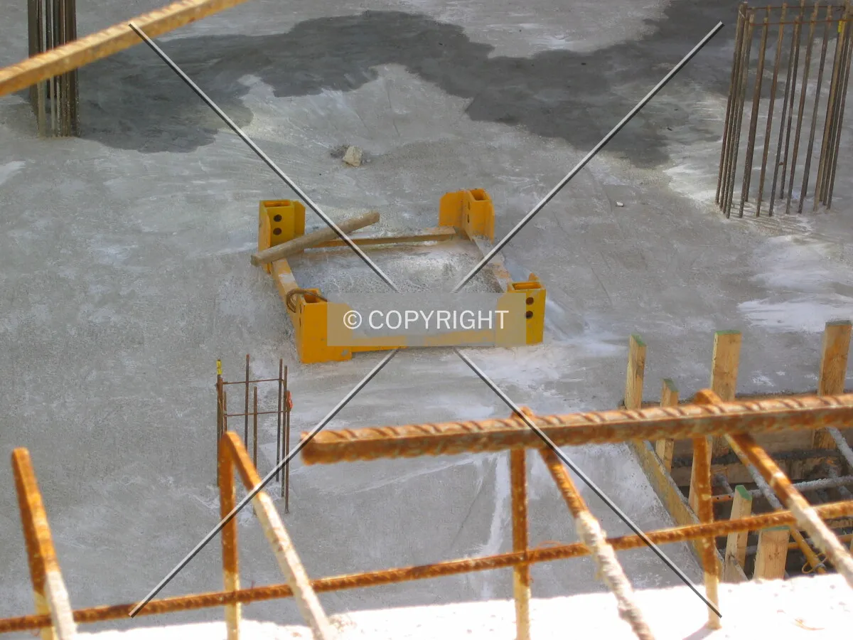 Base of the tower crane