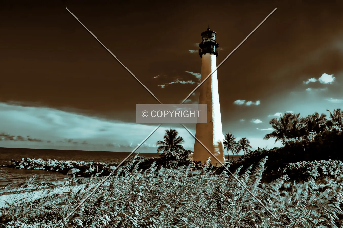 Cape Florida Lighthouse, Key Biscayne, Florida, U.S.A.