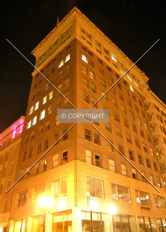 Southeastern view at night
