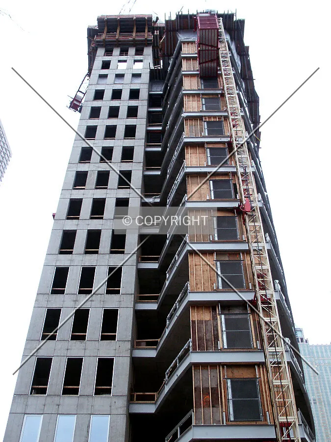 Looking up the west side
