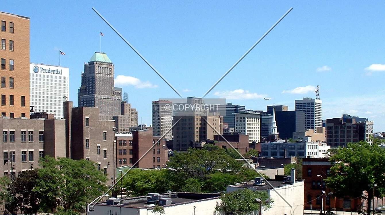 Downtown from the southwest
