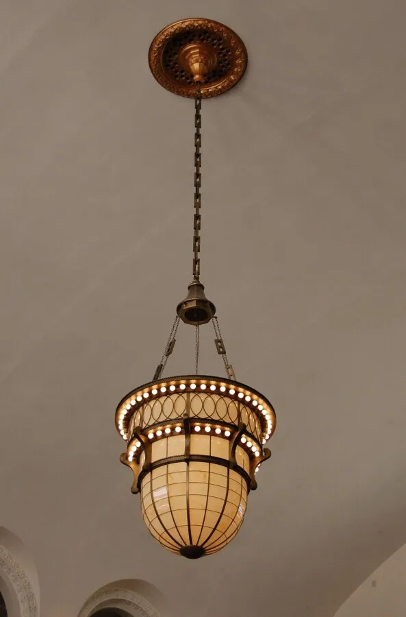 Light fixture in the Great Hall