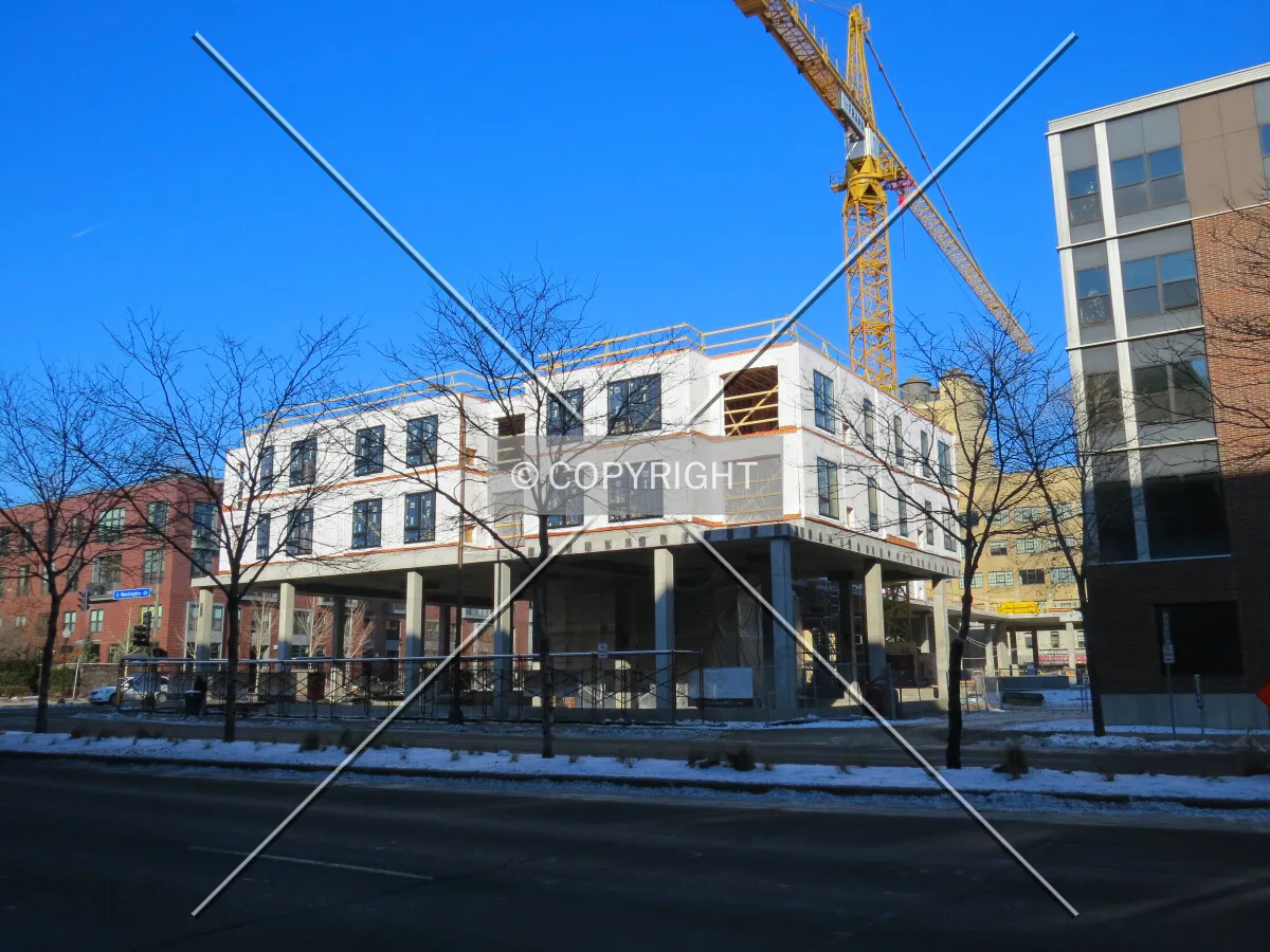 View to the north across Washington Avenue South