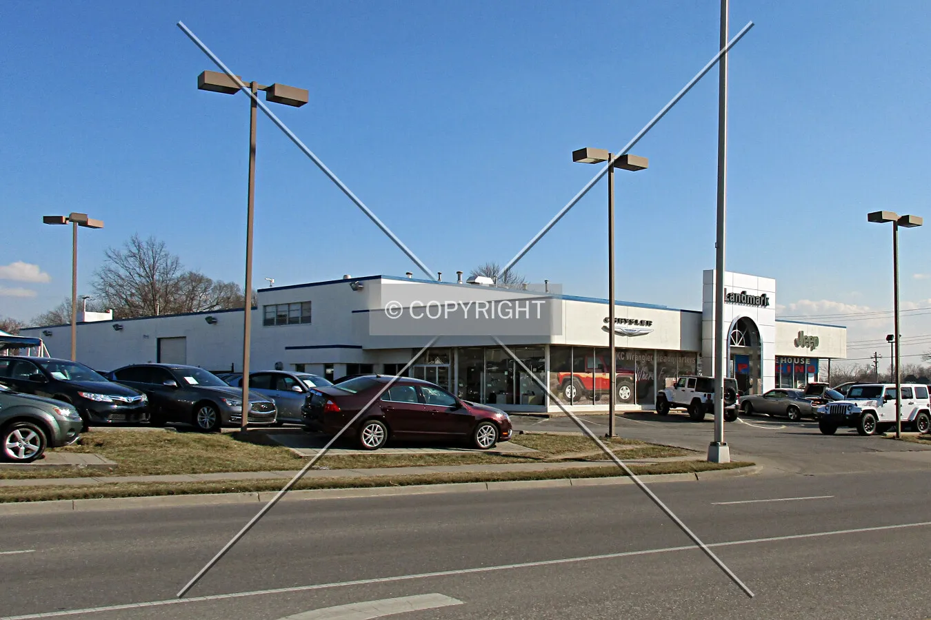 View from the northwest; February 15, 2016