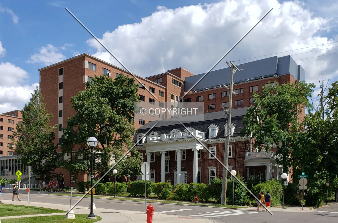 Northwest view; August 10, 2019