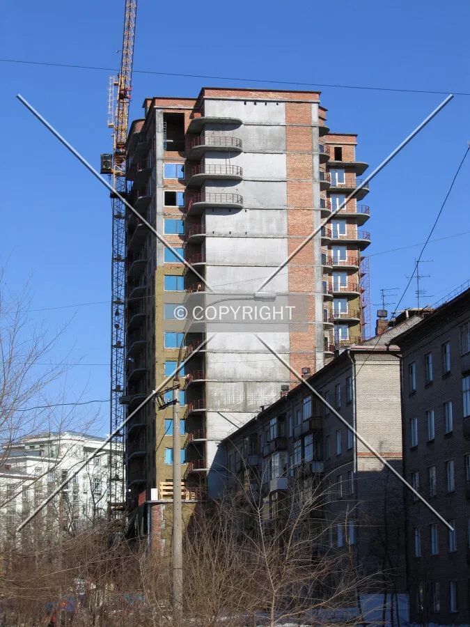 Looking from the west as seen from Deputatskaya Street