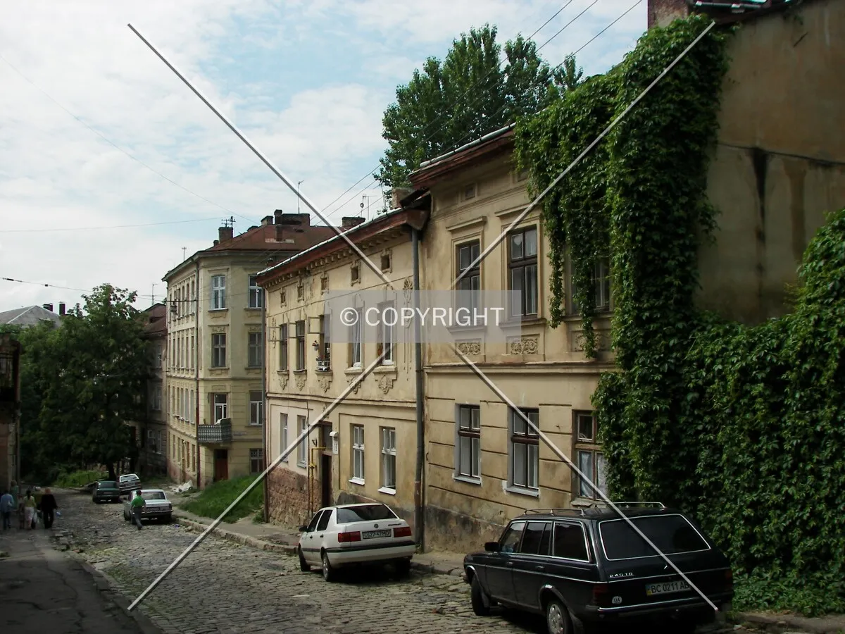 Looking down Uzhgorods'ka Street