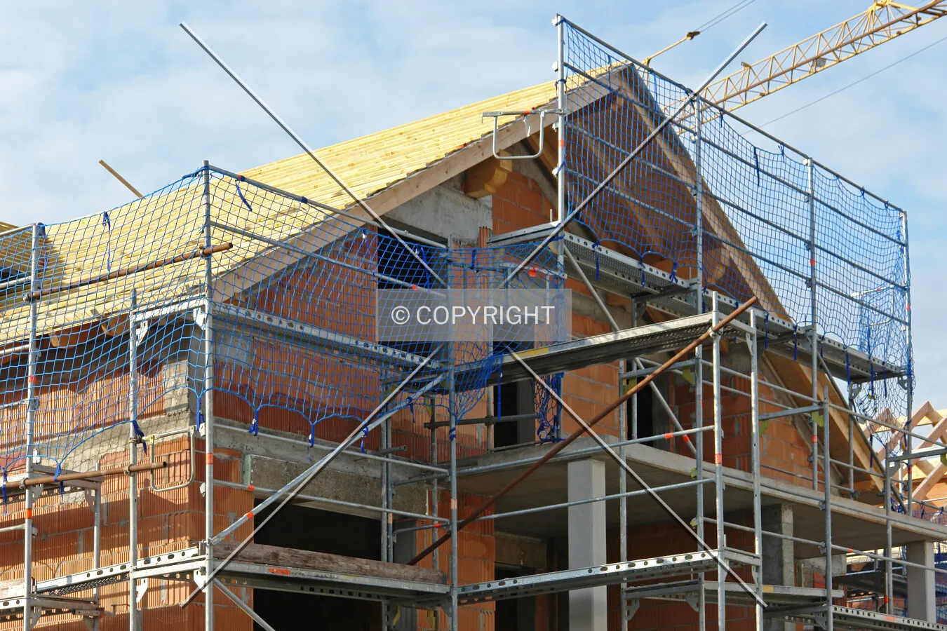 A family home under construction