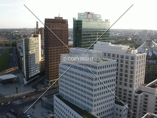 Postdamer Platz complex from the air