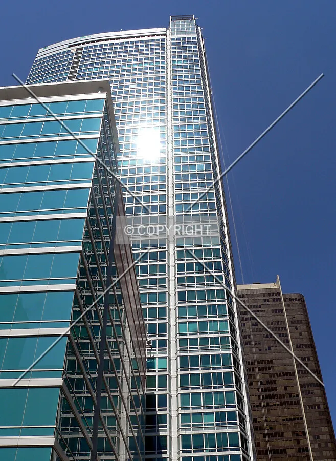 View up the south face from Grand Avenue