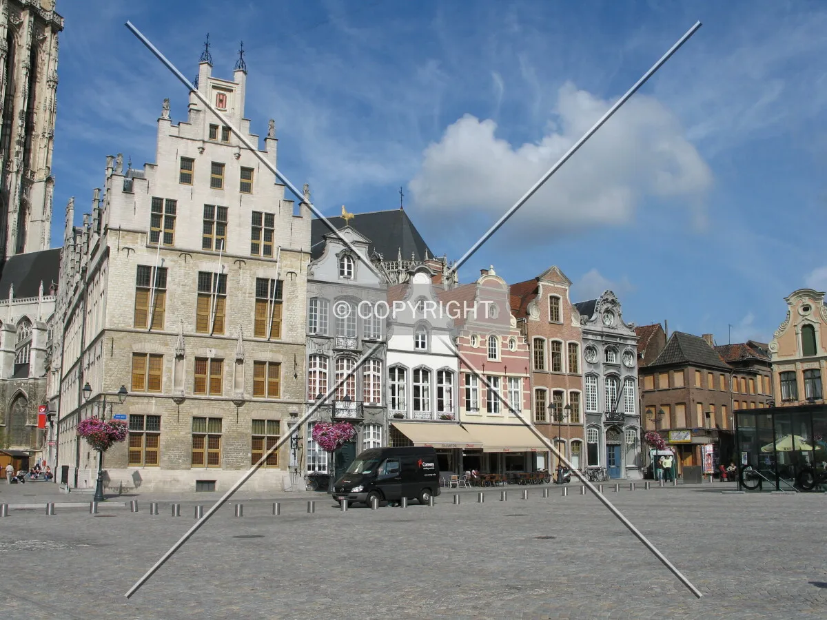 Typical guild houses along the Grote Markt