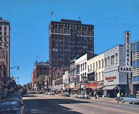Vintage view from the southeast