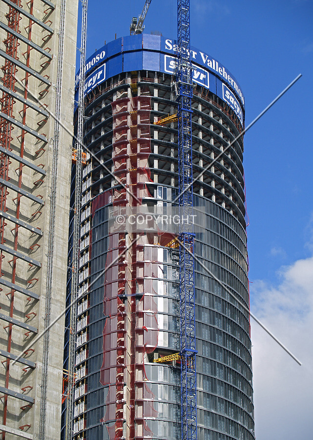 Looking up from the south