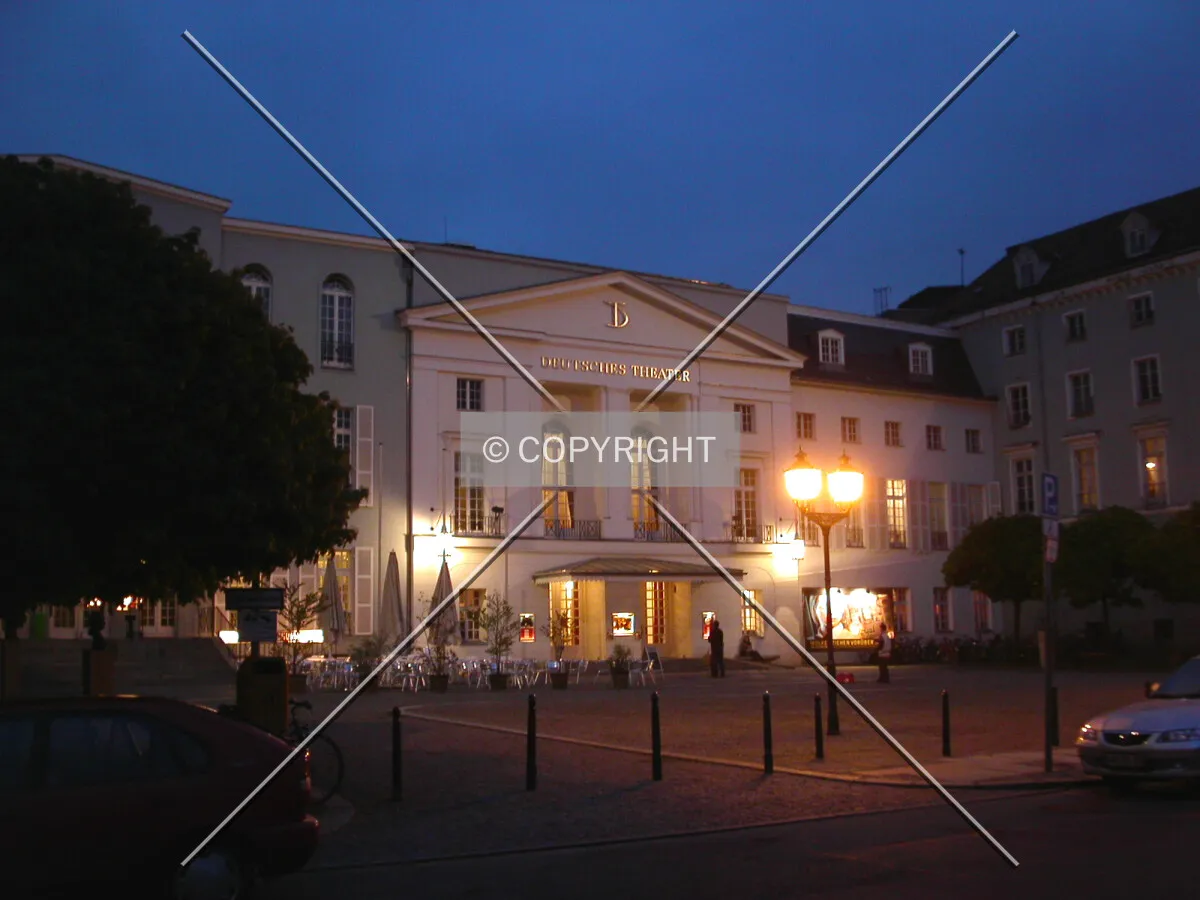 Deutsches Theater at night