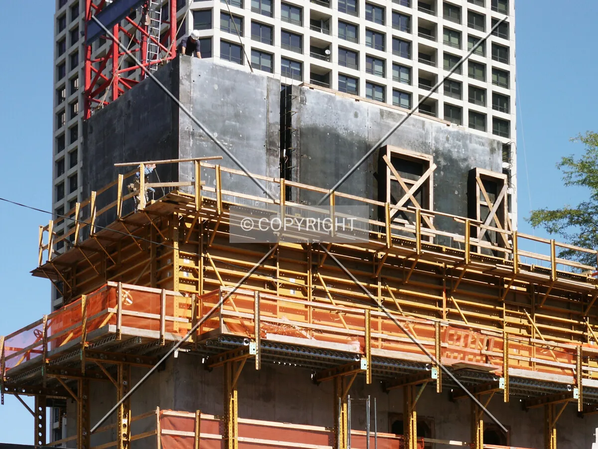 Southwest corner of the core