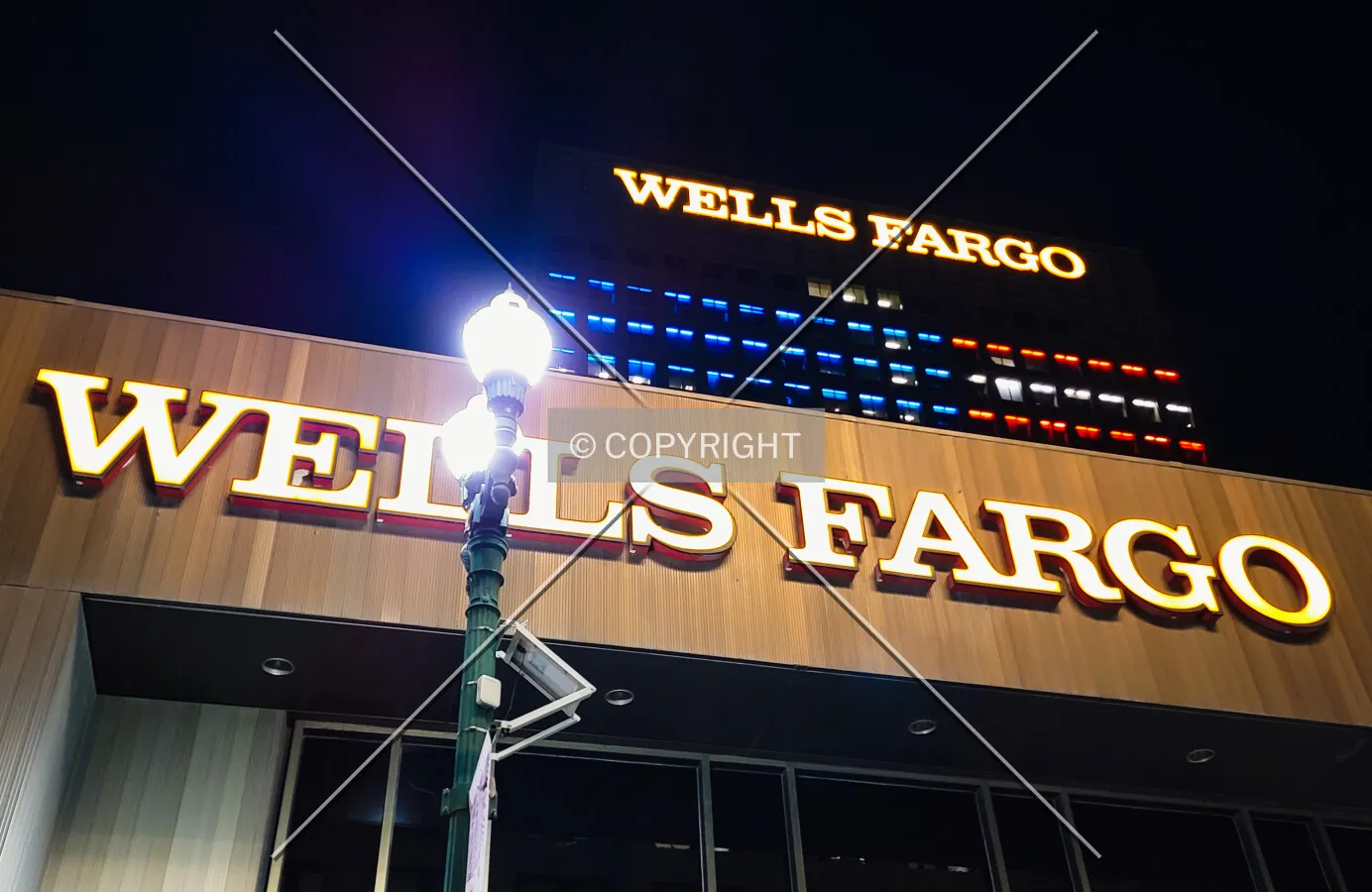 Signage at night; November 15, 2021