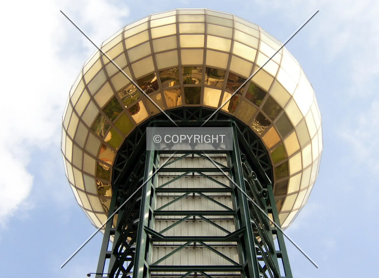 Detail of the top of the tower from the west
