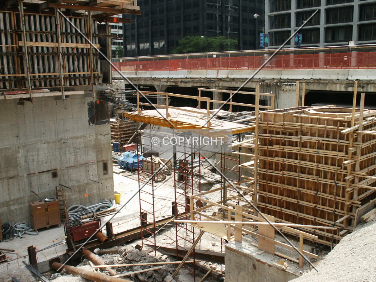 Northwest corner of the site