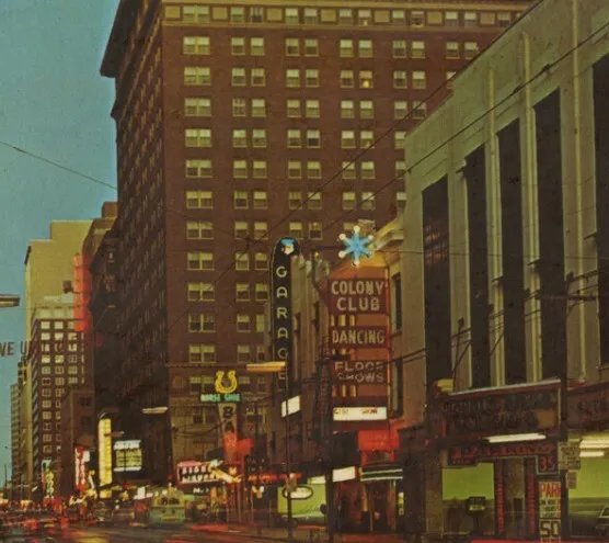 Vintage postcard view