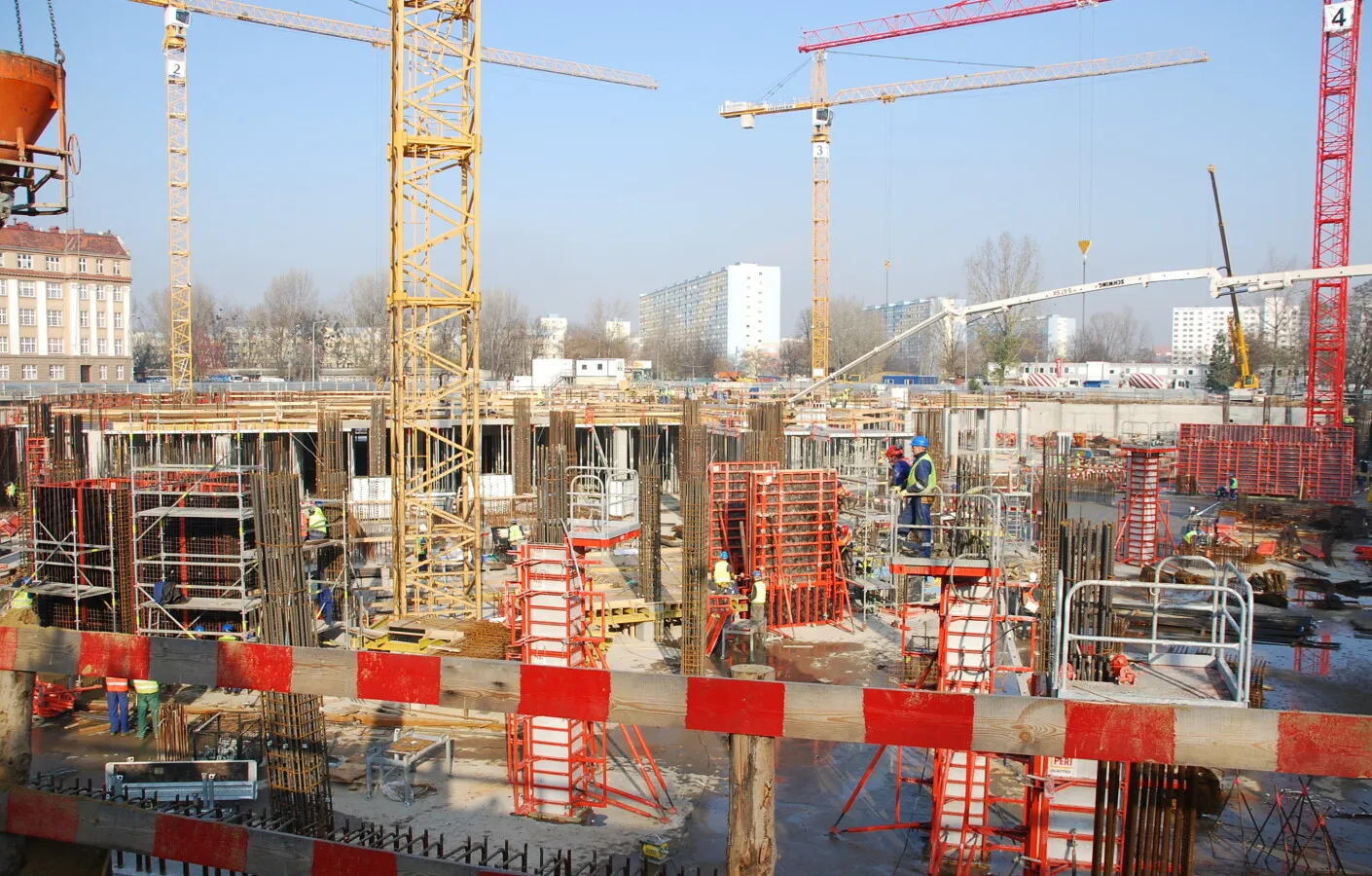 Underground floors under construction