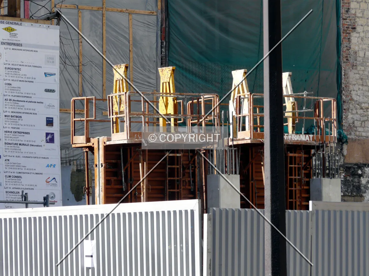 First columns rising