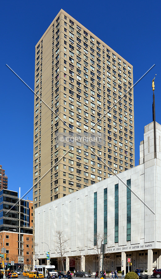 View from the southwest at Columbus Avenue and 65th Street