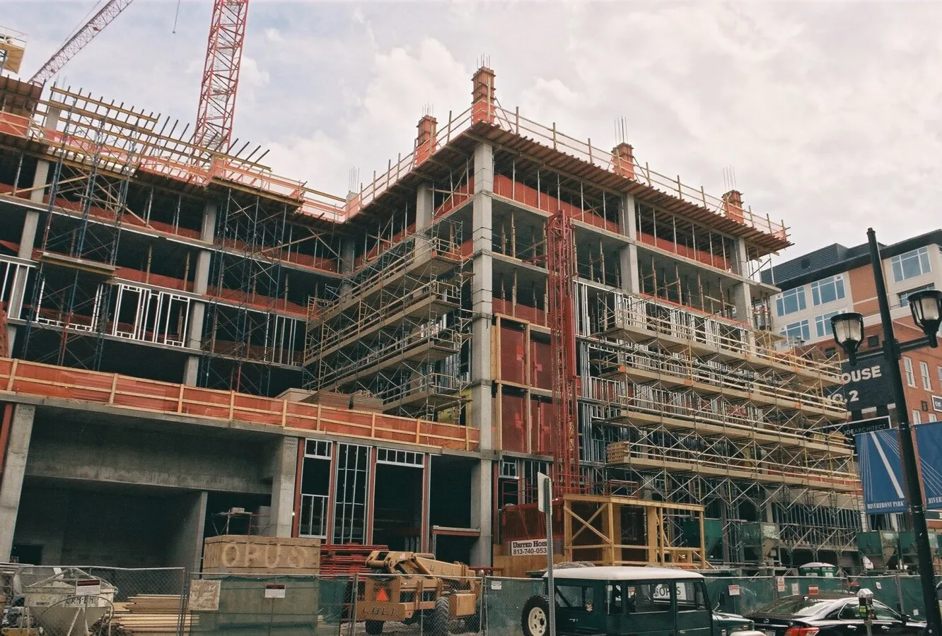 Looking south