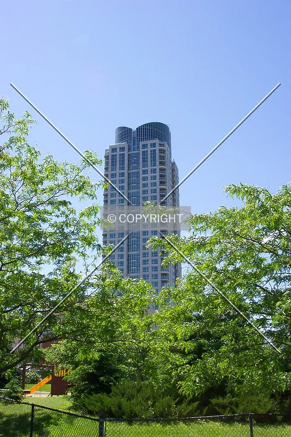 View of the east facade, as seen from Lanark Street