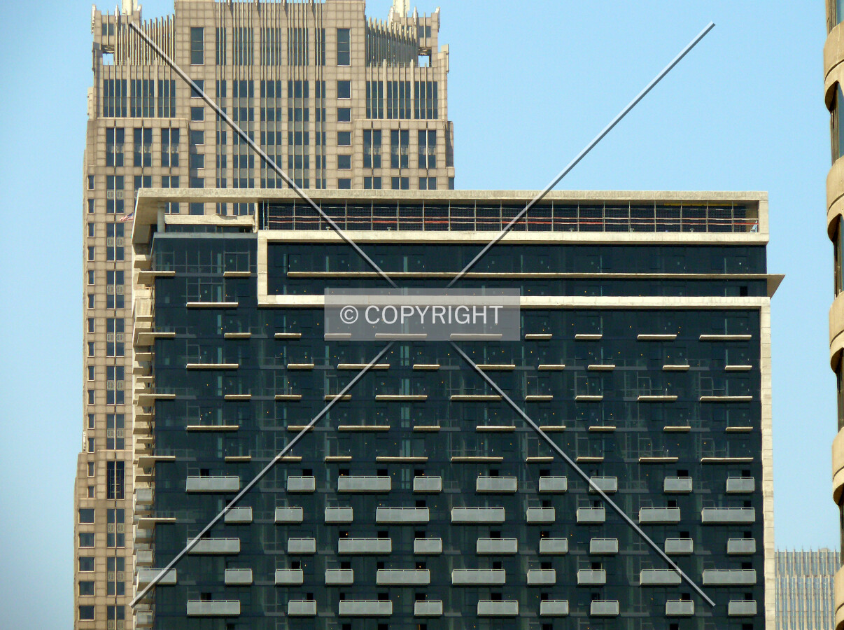 Top 1/3 of the structure as seen from south