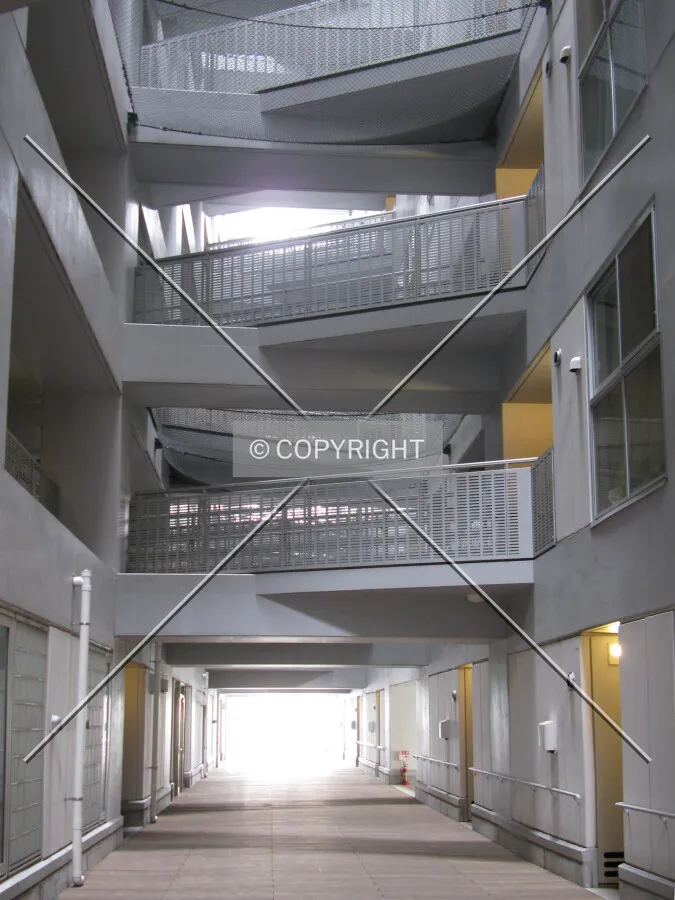 The second floor lobby