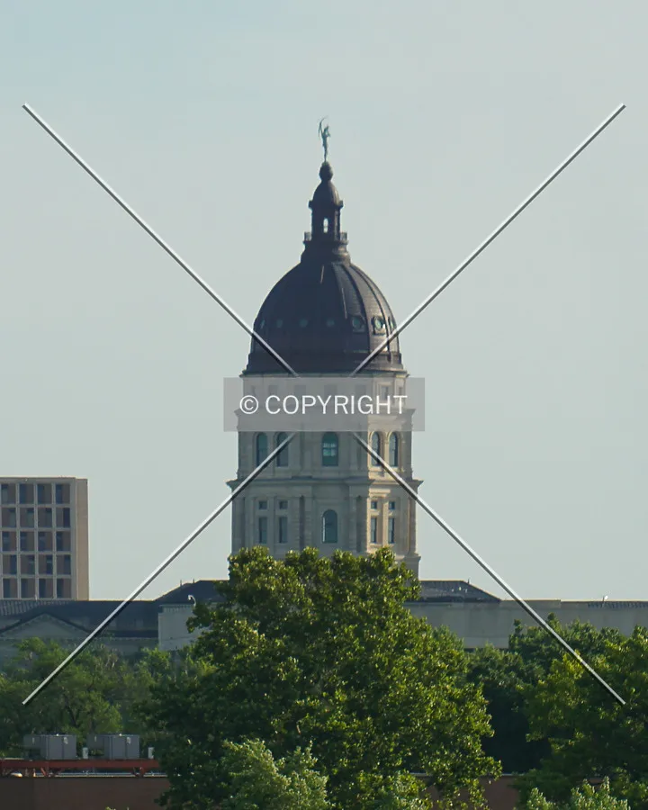Distant view from the southwest; July 25, 2020