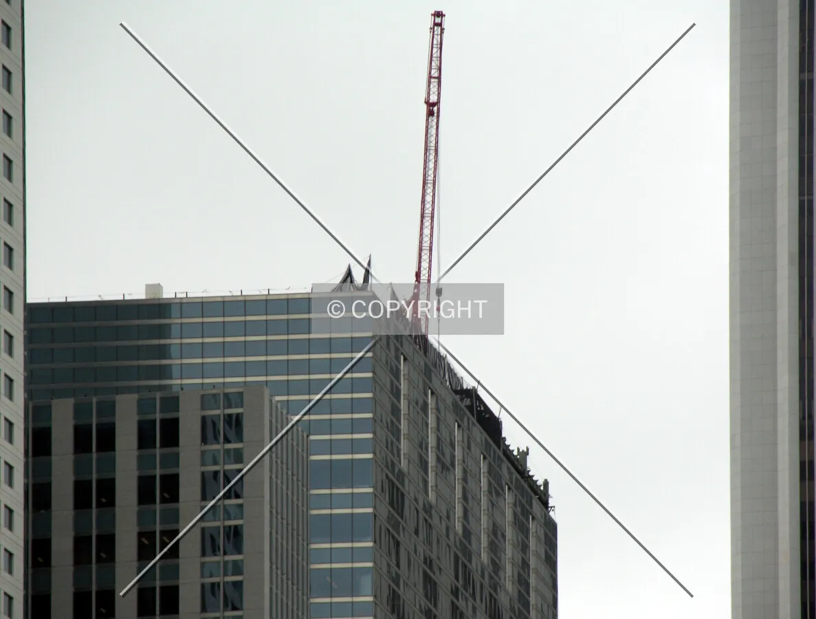 Steel erection from the northeast
